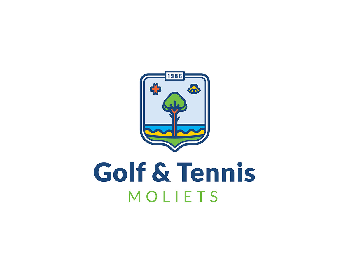 Identité visuelle Golf & Tennis de Moliets, Landes