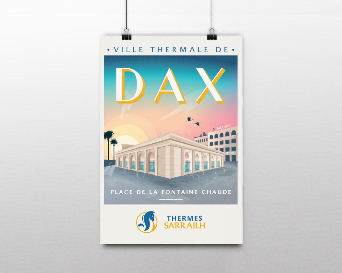 Thermes Sarrailh - Poster A3